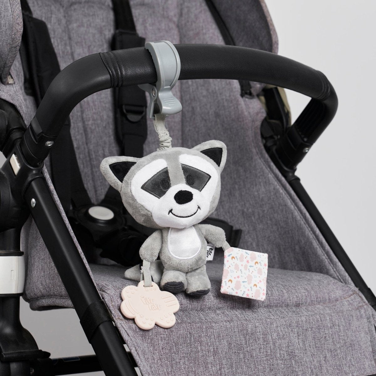 Sensory Pram Toy - Bandit The Raccoon - Riff Raff Baby AU