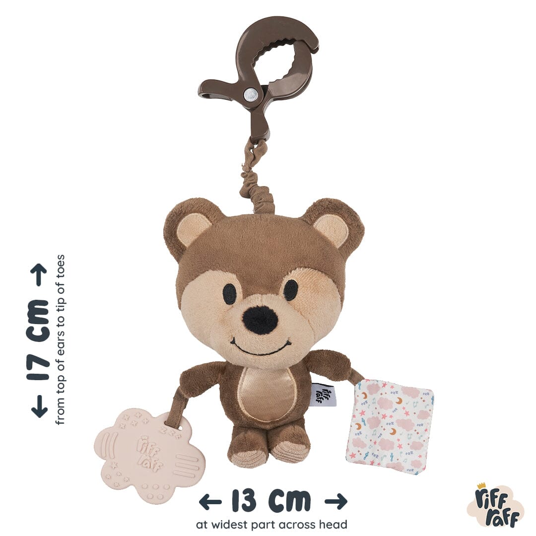 Sensory Pram Toy - Banjo The Bear - Riff Raff Baby AU