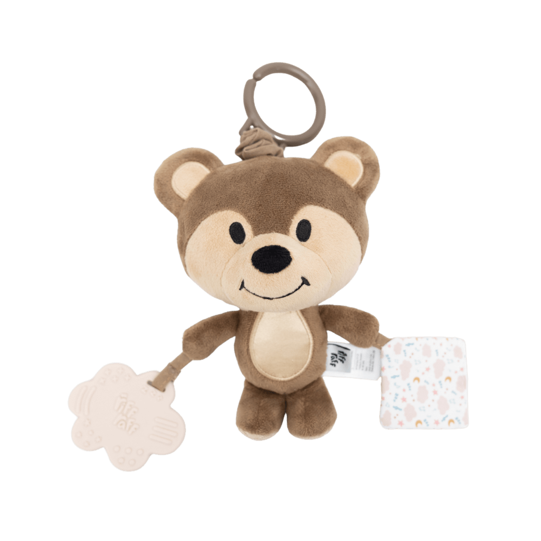 Sensory Pram Toy - Banjo The Bear - Riff Raff Baby AU