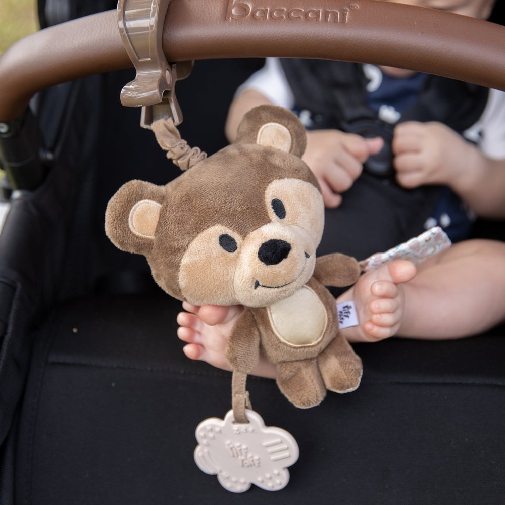 
                      
                        Sensory Pram Toy - Banjo The Bear - Riff Raff Baby AU
                      
                    
