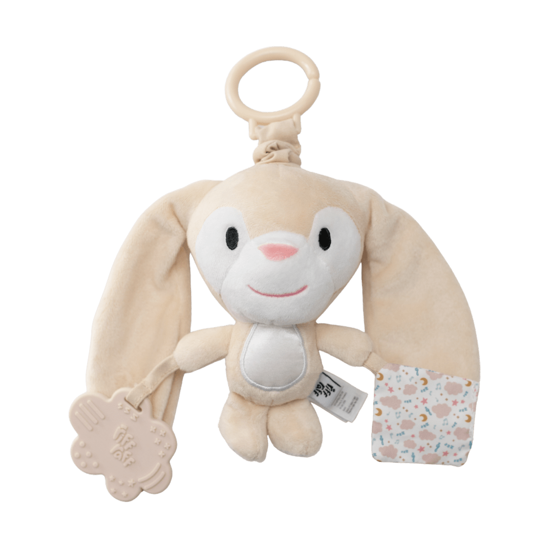 Sensory Pram Toy - Clover The Bunny - Riff Raff Baby AU