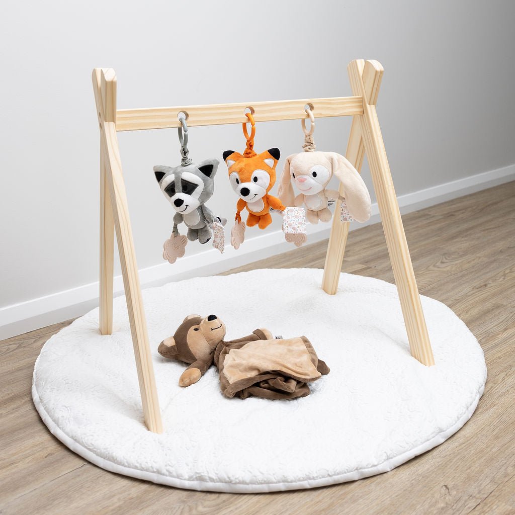 Grey Fox Riff Raff Sensory Pram Toy - Riff The Fox – Riff Raff Baby AU
