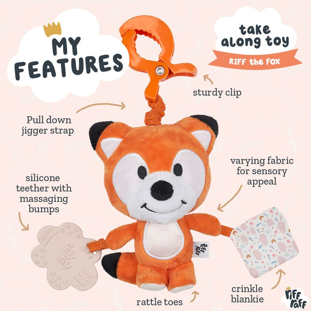 Sensory Pram Toy - Riff The Fox - Riff Raff Baby AU