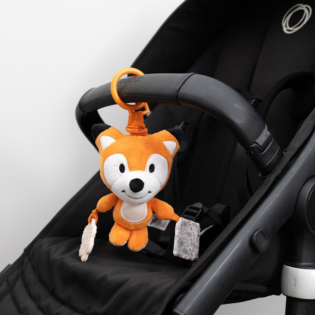 Grey Fox Riff Raff Sensory Pram Toy - Riff The Fox – Riff Raff Baby AU