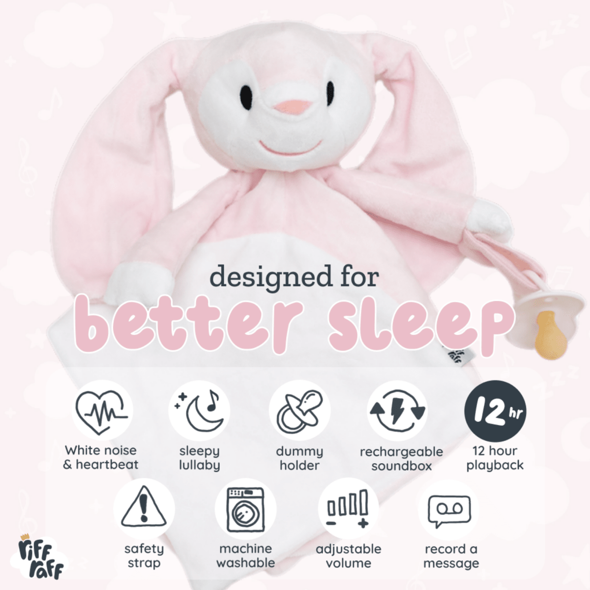 Sleep Toy - Blush the Bunny - Riff Raff Baby AU