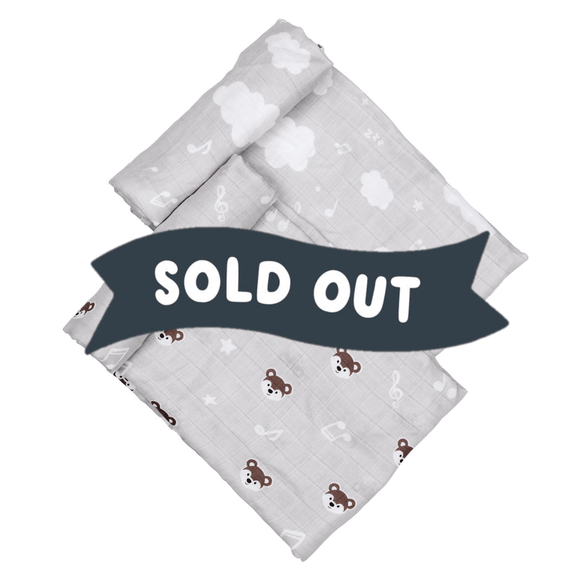 Swaddle 2pk - Banjo The Bear - Riff Raff Baby AU