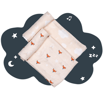 Swaddle 2pk - Riff The Fox