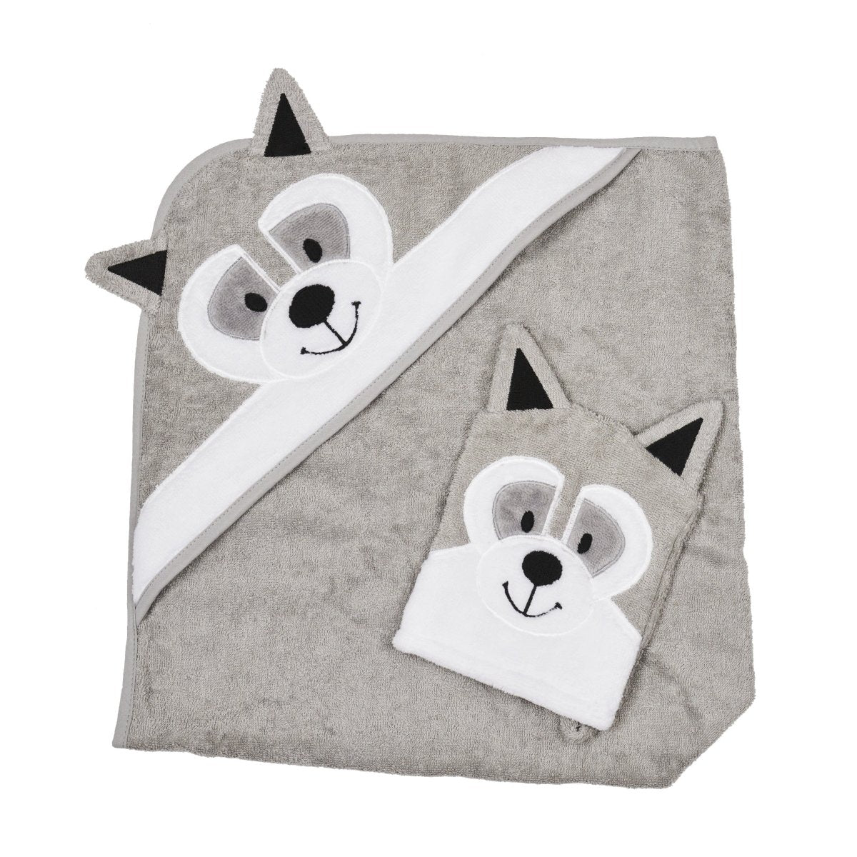 Hooded Towel - Bandit The Raccoon - Riff Raff Baby AU