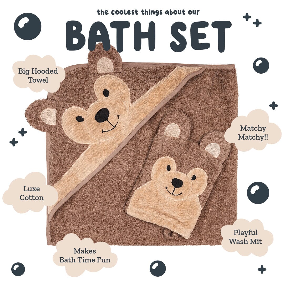 Hooded Towel - Banjo The Bear - Riff Raff Baby AU