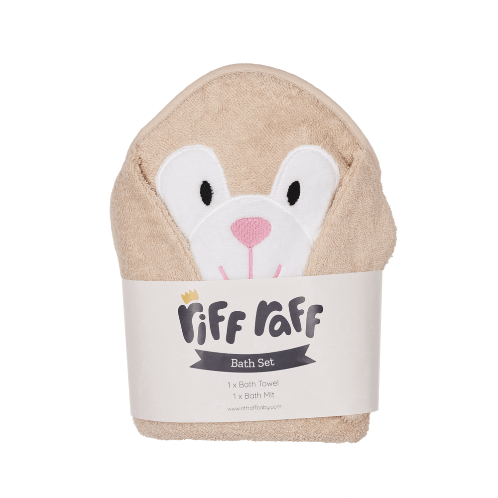 
                      
                        Hooded Towel - Clover The Bunny - Riff Raff Baby AU
                      
                    